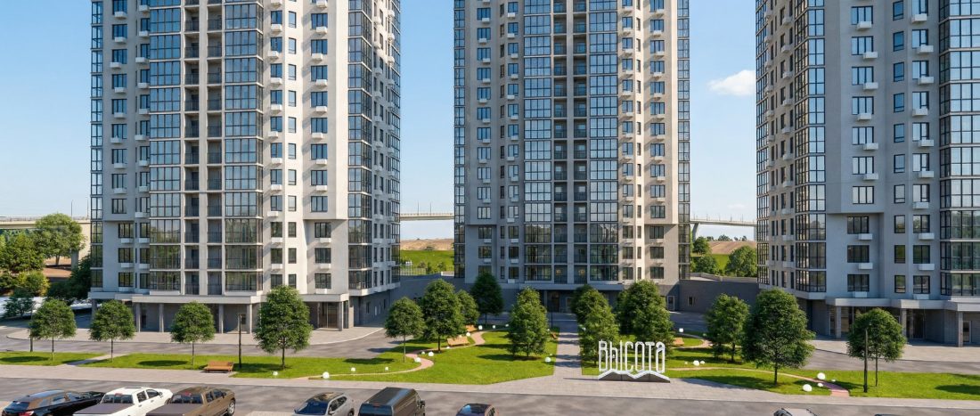 Дизайнерский подъезд ЖК Мята со стеклянной входной группой и колясочной